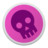 Skull magenta Icon